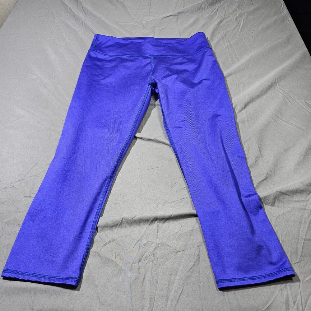 Fabletics Lima Capri Size S Blue Solid Legging Pants Crop Tight Fit